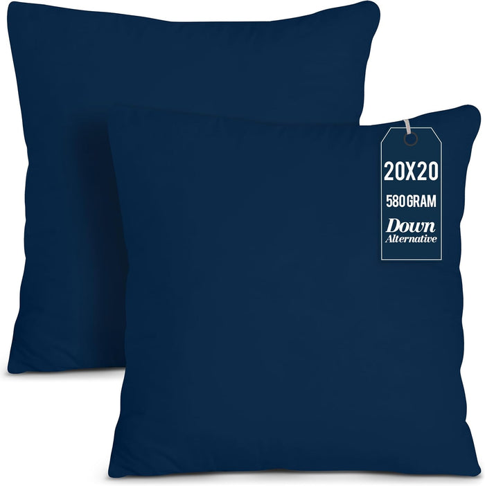Utopia Bedding Throw Pillows Insert (Pack of 2, White) - 18 x 18 Inches Bed and Couch Pillows - Indoor Decorative Pillow