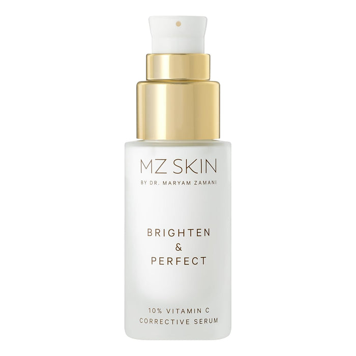 MZ SKIN Brighten & Perfect Vitamin C Serum 1.01 fl oz - 10% Brightening Treatment for Dark Spots, Pigmentation to Reveal Glowing Renewed Skin, With Tranexamic Acid
