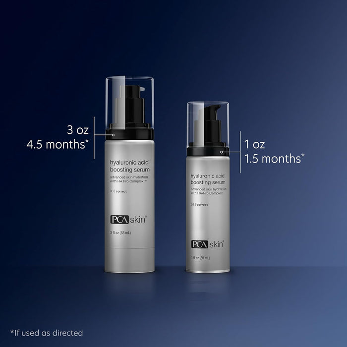 PCA SKIN Hyaluronic Acid Boosting Face Serum, Hyaluronic Acid Serum for Face Made with Niacinamide and Ceramides, Helps Reduce Fine Lines and Wrinkles and Delivers 24-Hour Moisturization, 1 oz Pump