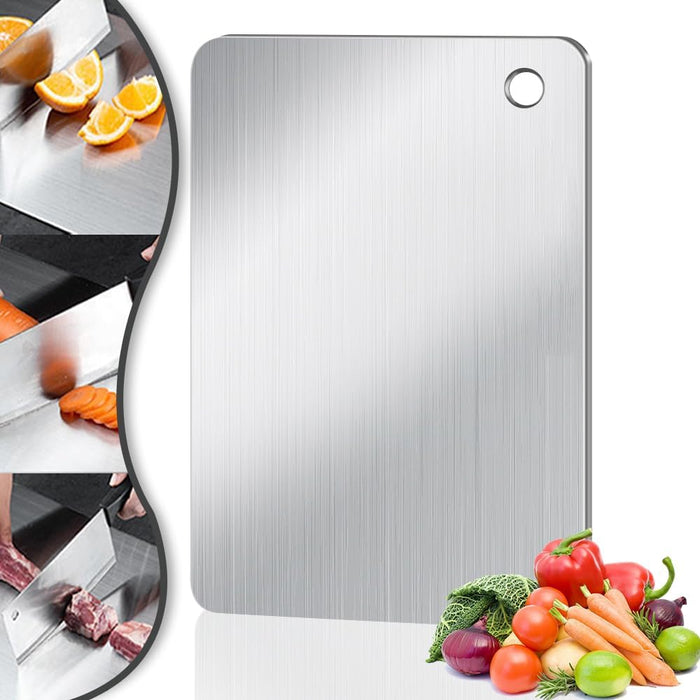 Titanium Cutting Board for Kitchen, Non Stick Chopping Board, Upgrade Double Sided Food-Grade Titanium Board for Kitchen for Meat Cheese Vegetable (X-Medium)