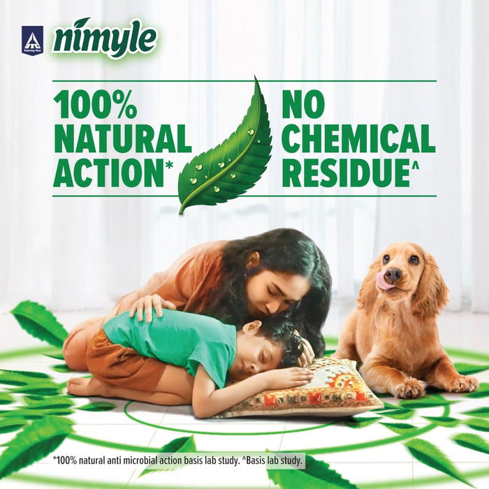 Nimyle ITC's Eco Friendly Floor Cleaner Liquid, Herbal 2L, with Power of Neem for 99.9% Anti Bacterial Protection, Surface Cleaner