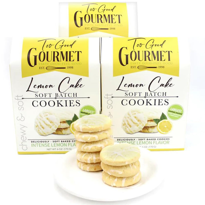 Chocolate Chip Cookie Dough Batter Cookies by Too Good Gourmet, 3-Pack, Soft & Chewy Small Batch Cookies, Premium Treats for Parties, Gifts, Snacks