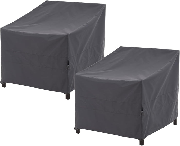 WJ-X3 Patio Chair Cover, Outdoor Lounge Cover, Heavy Duty, Waterproof Lawn Chair Covers, 29W x 30D x 36H, Beige, 2-Pack