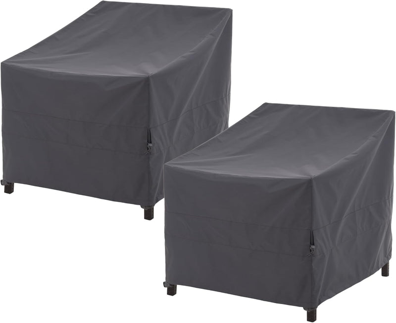 WJ-X3 Patio Chair Cover, Outdoor Lounge Cover, Heavy Duty, Waterproof Lawn Chair Covers, 29W x 30D x 36H, Beige, 2-Pack