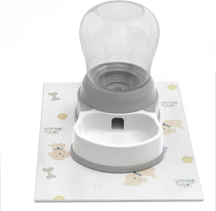 1.58 Gallon Automatic Dog Water Bowl Dispenser, Large Capacity Water Feeder for Cats and Dogs, BPA-Free, 1.58 Gallon Grey