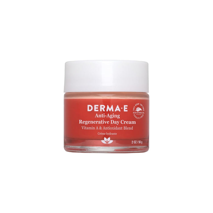 Derma E Anti-Aging Regenerative Day Cream – Astaxanthin Moisturizer for Face – Lightweight Firming Anti-Wrinkle Cream with Lavender, Jojoba Oil and Vitamin E, 2 oz