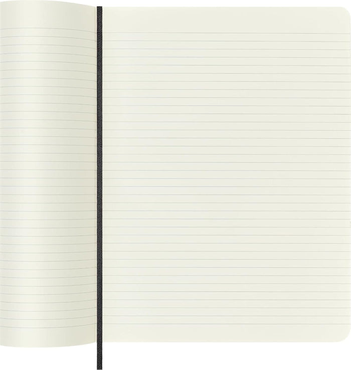Moleskine Classic Notebook, Soft Cover, XL (7.5" x 9.5") Ruled/Lined, Black, 192 Pages