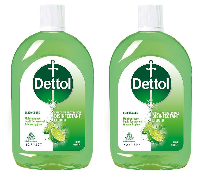 Dettol Liquid Disinfectant for Floor Cleaner, Surface Disinfection, Personal Hygiene (Lime Fresh, 550ml) (Pack of 3)