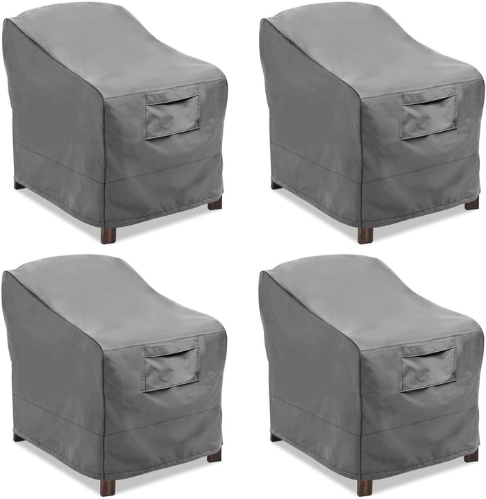 Vailge Patio Chair Covers, Lounge Deep Seat Cover, Heavy Duty and Waterproof Outdoor Lawn Patio Furniture Covers (2 Pack - Large, Beige & Brown)
