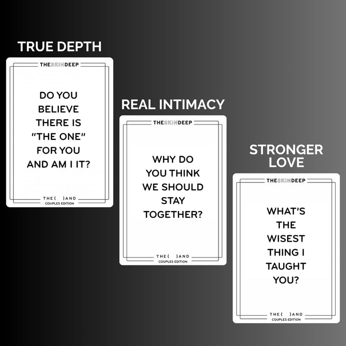 {THE AND} Couples Edition - 199 Meaningful Conversation Cards for Couples - Questions to Deepen Connection & Build Relationships - Date Night Card Game for Adults by The Skin Deep
