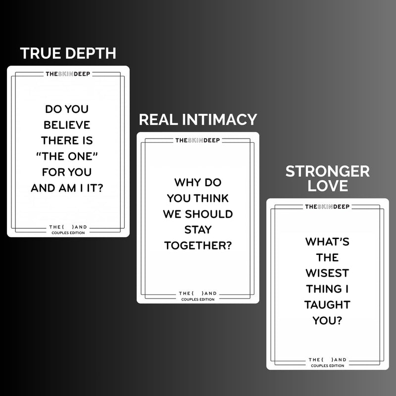 {THE AND} Couples Edition - 199 Meaningful Conversation Cards for Couples - Questions to Deepen Connection & Build Relationships - Date Night Card Game for Adults by The Skin Deep