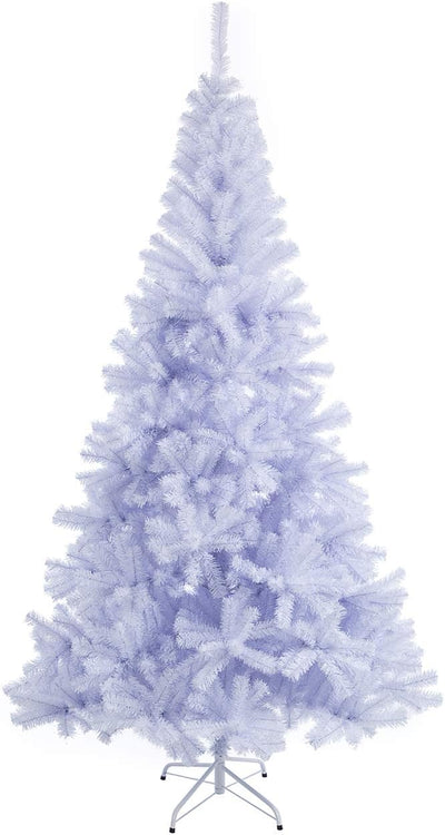 Sunnyglade 7.5 FT Premium White Artificial Christmas Tree 1,400 Tips Easy to Assemble with Christmas Tree Metal Stand for Indoor and Outdoor Use (7.5FT)
