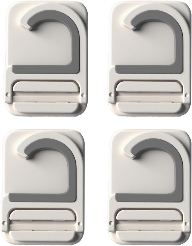 3pack Mop and Broom Holder Wall Mount Self Adhesive - No Drill Mop and Broom Handle Gripper, Household Cleaning Organizer for Organization and Storage, Holds up to 6 lb