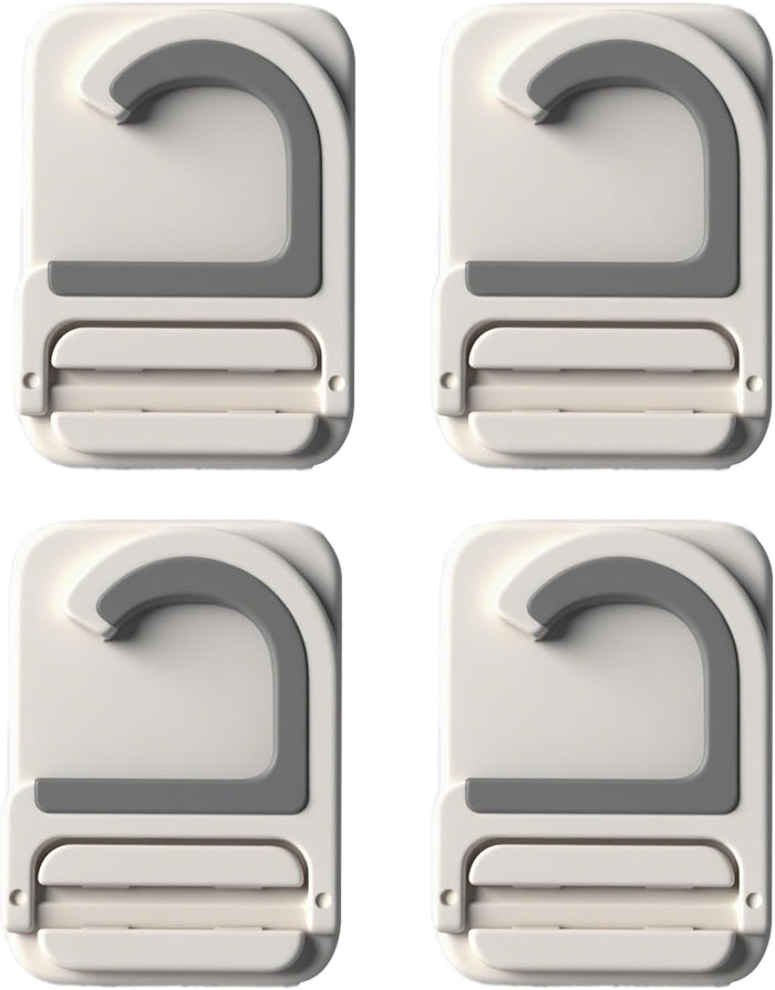 3pack Mop and Broom Holder Wall Mount Self Adhesive - No Drill Mop and Broom Handle Gripper, Household Cleaning Organizer for Organization and Storage, Holds up to 6 lb