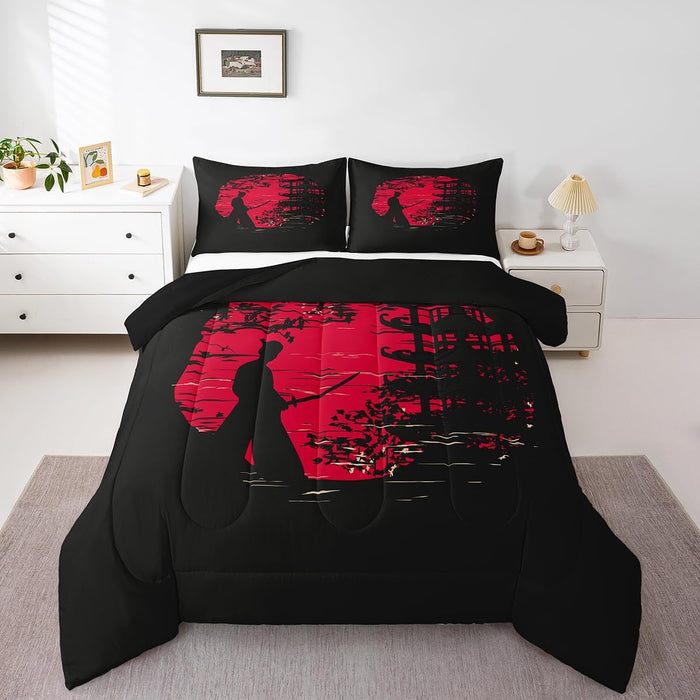 Bull Skull Comforter Set Queen Boho Bedding Ethnic Horns Bohemian Bedding Comforter Sets Black Brown Tribal Symbol Mysterious Aztec Bedroom Decor Abstract Geometric Duvet Insert for Men Boys