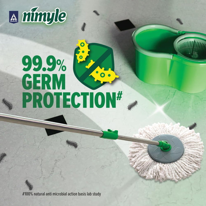 Nimyle ITC's Eco Friendly Floor Cleaner Liquid, Herbal 2L, with Power of Neem for 99.9% Anti Bacterial Protection, Surface Cleaner