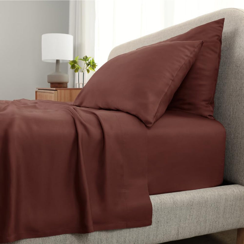 Cariloha Aloha Soft 4-Piece Sheet Set | Natural | King | Made from 100% Viscose derived from Bamboo | Introductory Sheet Line