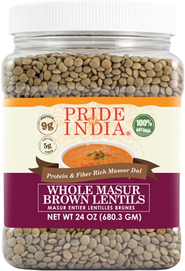 Pride Of India - Indian Bean & Lentil Superfood - Five Delicious Panchratna Dal Mix, 1.5 Pound Jar
