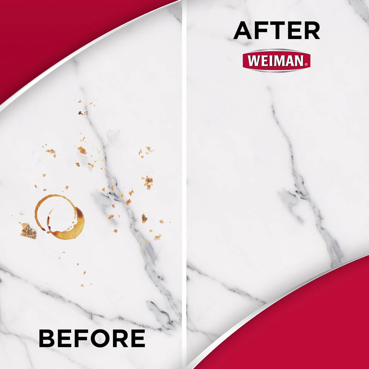 Weiman Quartz Countertop Cleaner and Polish - Clean and Shine Your Granite, Marble Countertops, Kitchen Island, and Stone Surfaces with UV Anti-Fade Protection, Citrus, 24 Ounce with Microfiber Cloth