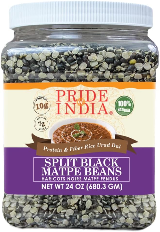 Pride Of India - Indian Bean & Lentil Superfood - Five Delicious Panchratna Dal Mix, 1.5 Pound Jar