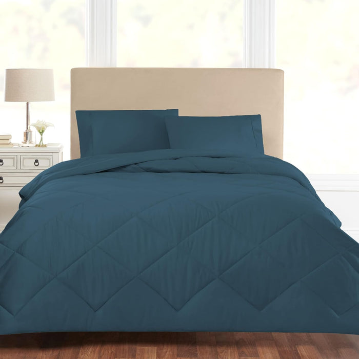 Sleepletics Celliant Performance Comforter, Down Alternative, Premium Luxury Bedding, Soft & Cozy, Promotes Better Sleep, Diamond Stitch Design (Chalk, Full/Queen)