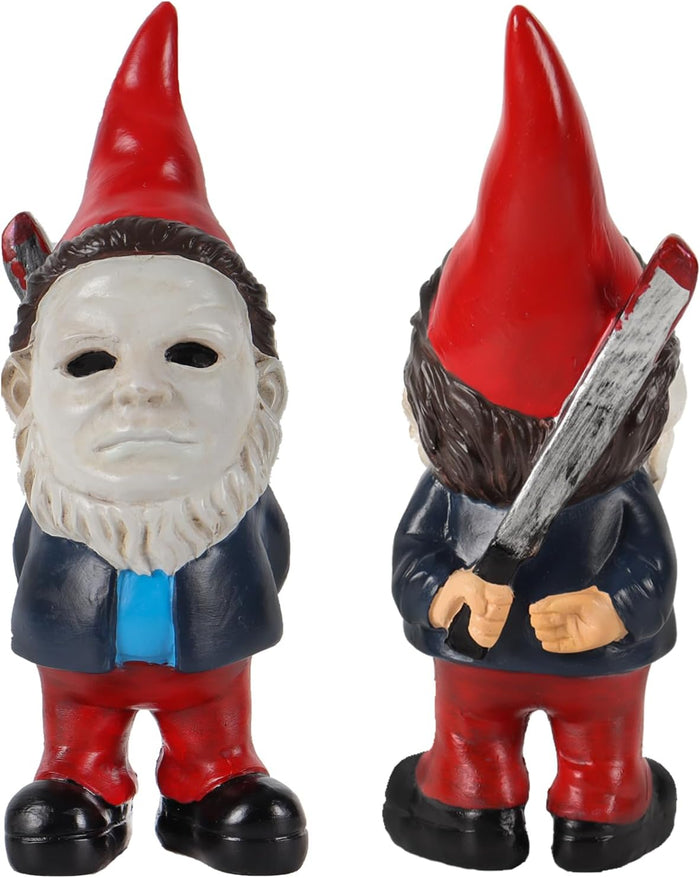 Horror Decor Halloween Decorations Indoor Garden Gnome Garden Statue Home Décor (red)