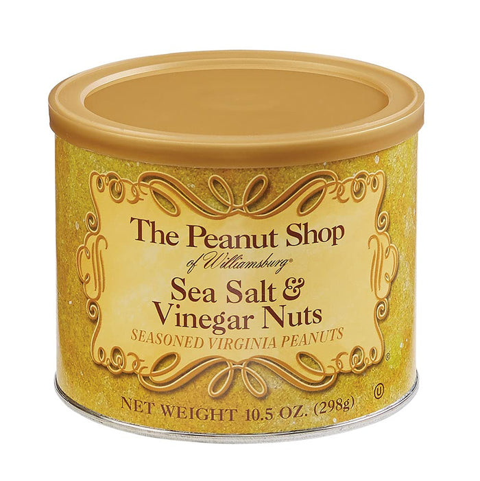 The Peanut Shop of Williamsburg Hot Habanero Chile Pepper Virginia Peanuts, Williamsburg Peanuts Store Gourmet Gift - 10.5 Oz Tin