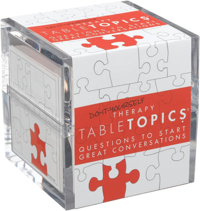 TableTopics Do-It-Yourself Therapy Question Card Game - 135 Entertaining Conversation Starter Cards for Adult Friends, Girls Night, Dinner Party, Getting to Know You Game
