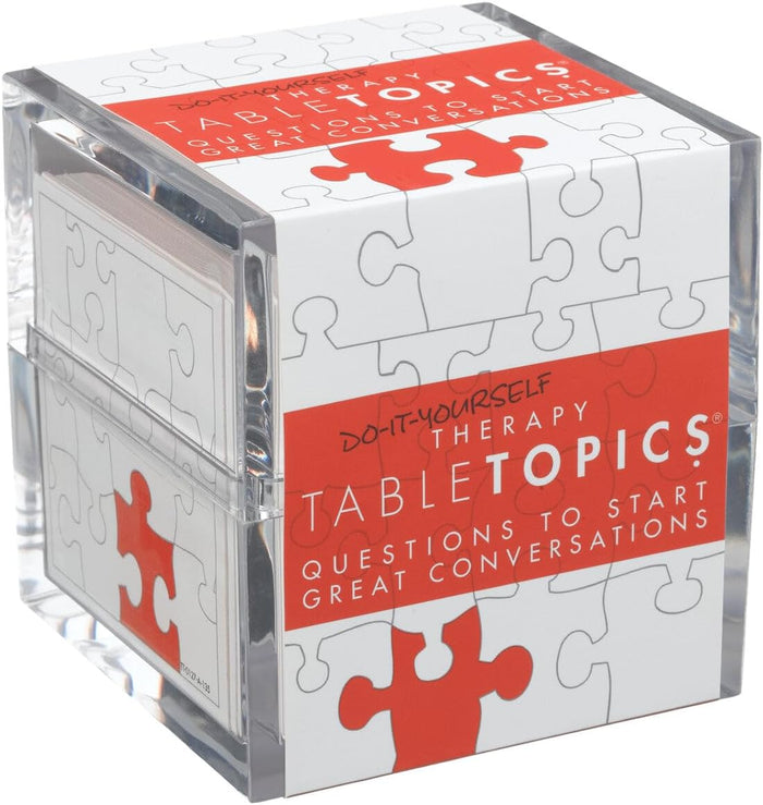 TableTopics Do-It-Yourself Therapy Question Card Game - 135 Entertaining Conversation Starter Cards for Adult Friends, Girls Night, Dinner Party, Getting to Know You Game