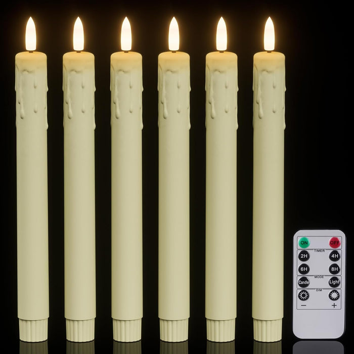 GenSwin Flameless Candles Black 4 Pcs
