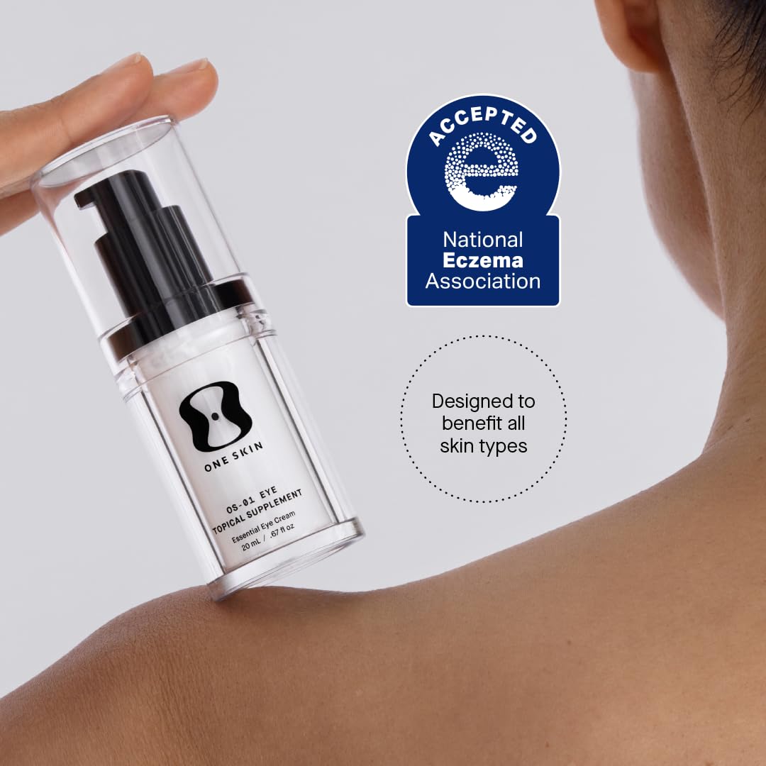 OneSkin EYE OS-01 Peptide Topical Supplement | Skin Longevity Age Reversal Eye Cream | Safe for Sensitive Skin, Fragrance-Free
