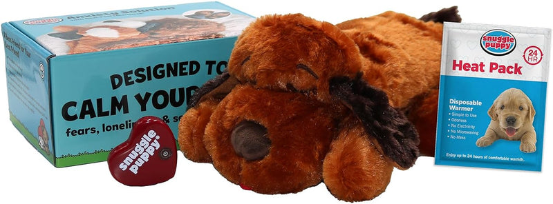 Snuggle Puppy Original, Dog Toy with Calming Heartbeat, Soothing Plush Companion Reduces Pet Anxiety, A Crate Training Essential, Includes Heat Pack & Batteries, Trusted by Millions of Dog Parents