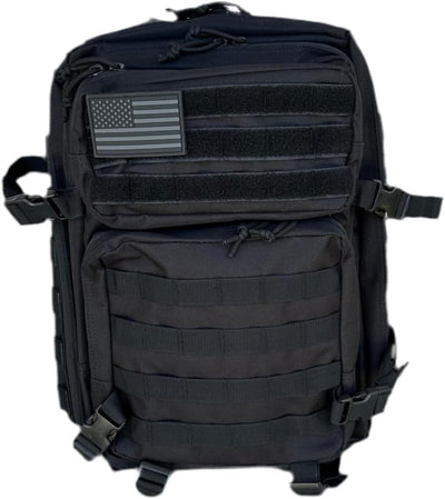 40L Tactical Backpack – 900D/1000D Molle Assault Pack, 3-Day Survival, Hiking, Camping, Travel Gear (BLACKOUT STEALTH)