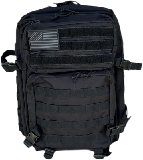 40L Tactical Backpack – 900D/1000D Molle Assault Pack, 3-Day Survival, Hiking, Camping, Travel Gear (BLACKOUT STEALTH)