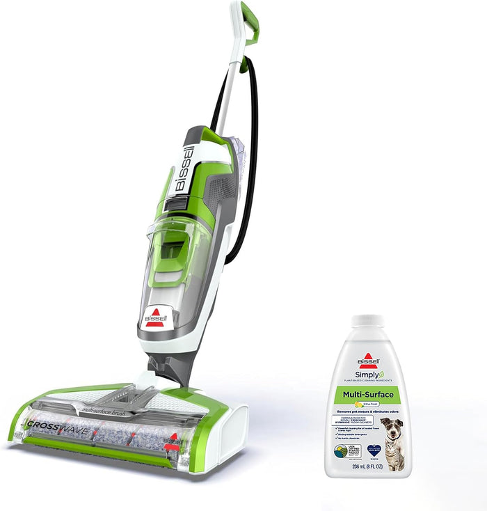 BISSELL Crosswave Turbo Vacuum Mop All in One Wet and Dry Vac Combo Hard Floor & Area Rug Cleaner, 3888A
