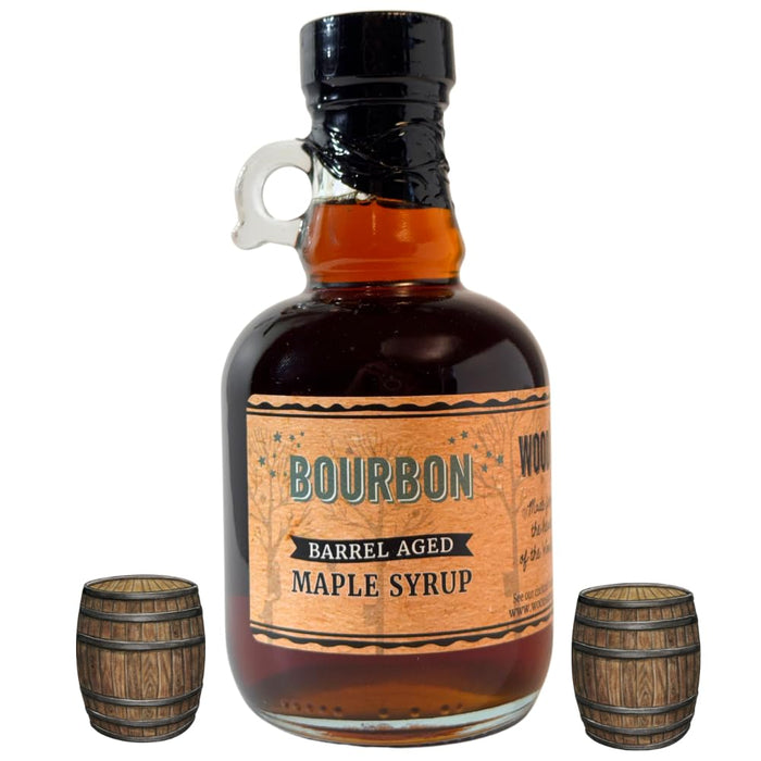 WOODS VERMONT Rum Barrel Aged Maple Syrup, 8.45 OZ