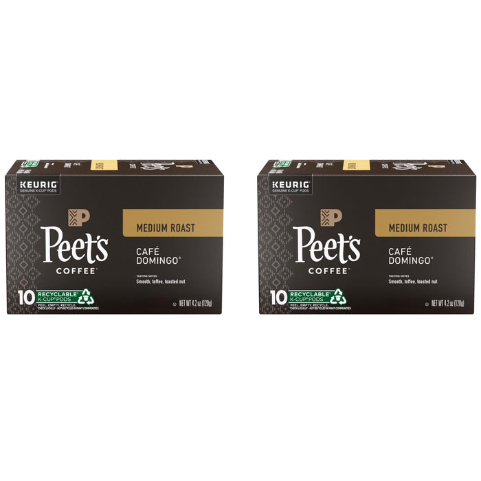 Peet's Coffee, Medium Roast Keurig K-Cup Pods - Big Bang 60 Count (6 Boxes of 10 K-Cup Pods)