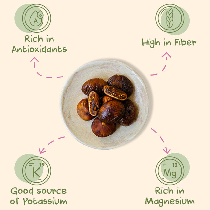 Sunny Fruit Soft Organic Turkish Dried Figs - 6 Bags (30 Individual Portion Packs) | No Preservatives, No Sugar Added | Healthy, Convenient Snack Packs | ORGANIC, NON-GMO, VEGAN, HALAL, KOSHER