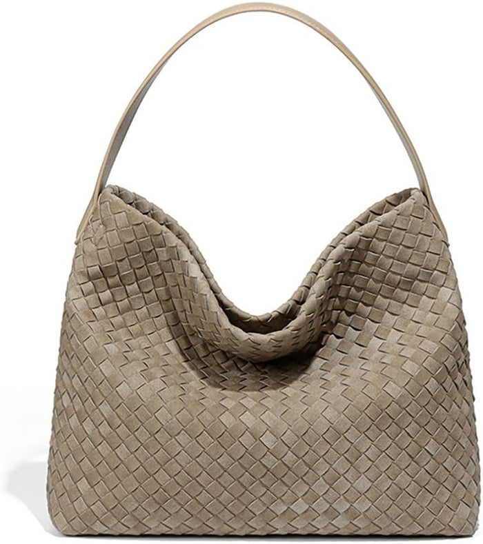 Luxury Suede Woven Hobo Bag Trendy Suede Tote Bags For Women Women’s Shoulder Purse For Travel Work Fall Winter 2025