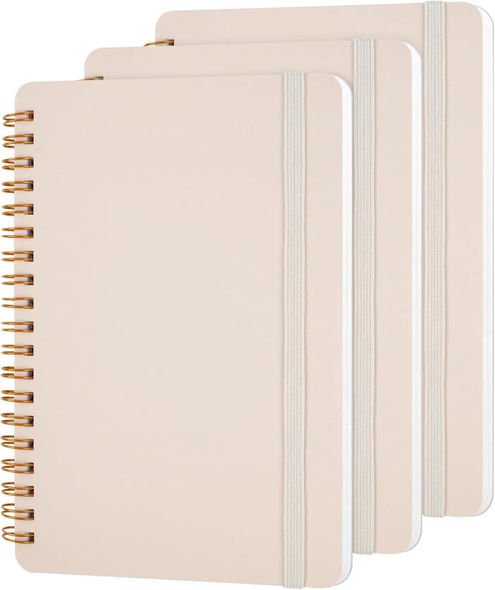 Utron 3 PCS Small Spiral Notebook 5x7, Notebooks for Note Taking, Morandi Spiral Journal Notebook, Work Notebook Small Notebooks 5x7 with Strap, Cute Notebooks for Women 70 Sheets/Note Books