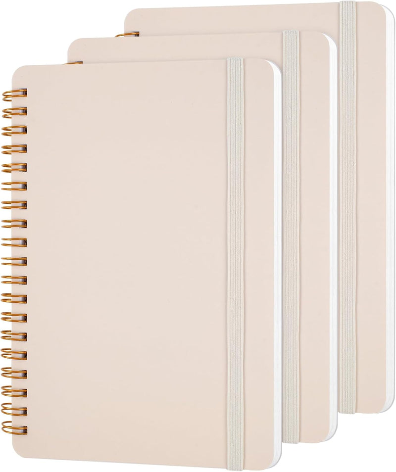 Utron 3 PCS Small Spiral Notebook 5x7, Notebooks for Note Taking, Morandi Spiral Journal Notebook, Work Notebook Small Notebooks 5x7 with Strap, Cute Notebooks for Women 70 Sheets/Note Books