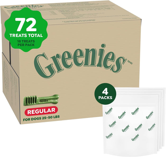 Greenies Original Regular Dental Dog Treats, 36 oz. Pack (36 Treats)