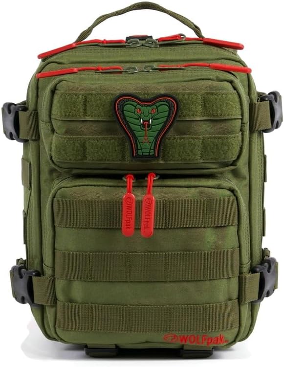 WOLFpak 9L Mini Tactical Backpack for Men & Women | Compact, Small Everyday Carry Bag for Gym, School, Travel | Durable, Water-Resistant Daypack with Molle System and Patch Panel (Nightshade Edition)