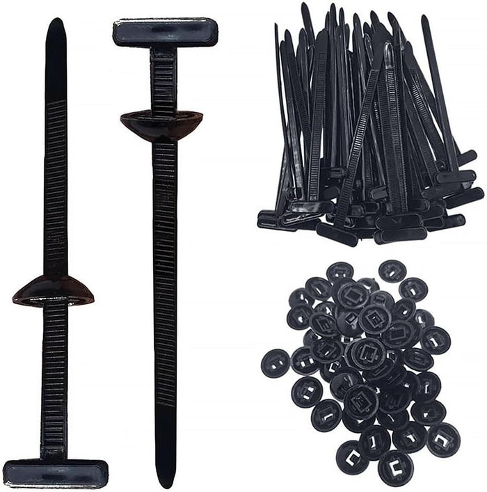 20/50/100pcs Nylon Universal Cable Tie Buckle for Car, Multipurpose Plastic Cable Tie Buckle Tool for car, Kilp Pengikat Kabel Universal (20pcs)