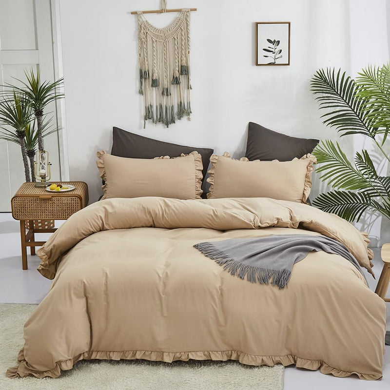 CLOTHKNOW Blue White Grid Twin/Twin XL Comforter Set Plaid Bedding Comforter Sets Blue Comforter Soft Lake Blue Comforter Sets Twin