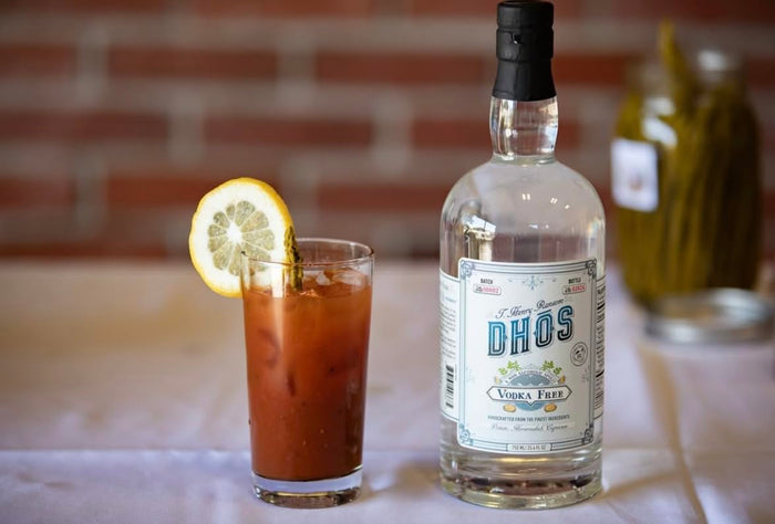DHOS Non-Alcoholic Vodka – Sugar-Free, Zero-Calorie Spirit for Cocktails & Mocktails | Distilled Non-Alcoholic Alternative | Gluten-Free, Keto-Friendly, 750ml