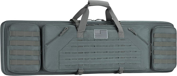 CVLIFE 36" 42" 46" Soft Rifle Case Tactical Double Long Gun Bag,with Lockable Zipper and Backpack Strap,Rifle Backpack Rifle Bag Gun Case for Outdoor Hunting Shooting Range