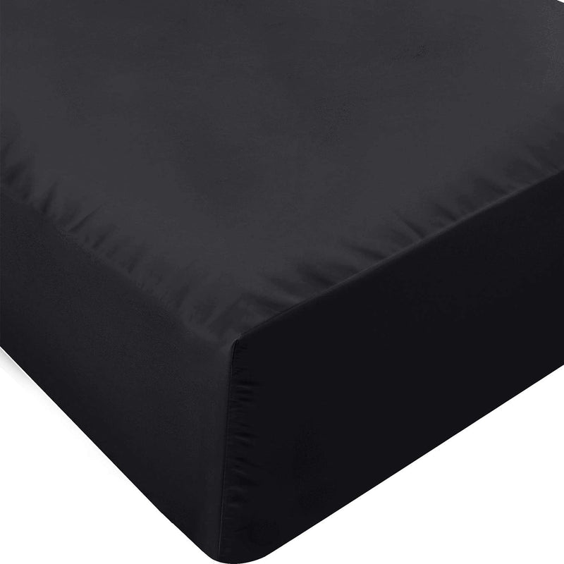 Utopia Bedding Queen Fitted Sheet Soft Microfiber 1 Fitted Sheet Only Grey