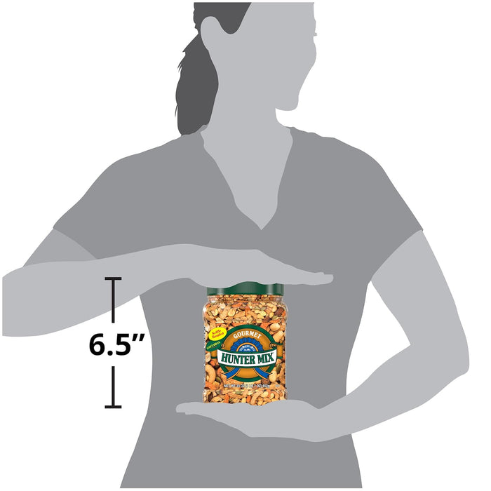 Southern Style Nuts Gourmet Hunter Mix, 23 Ounces, Sesame Sticks, Peanuts, Sunflower Kernels, Almonds, Cashews, and Pepitas (Pack of 2)