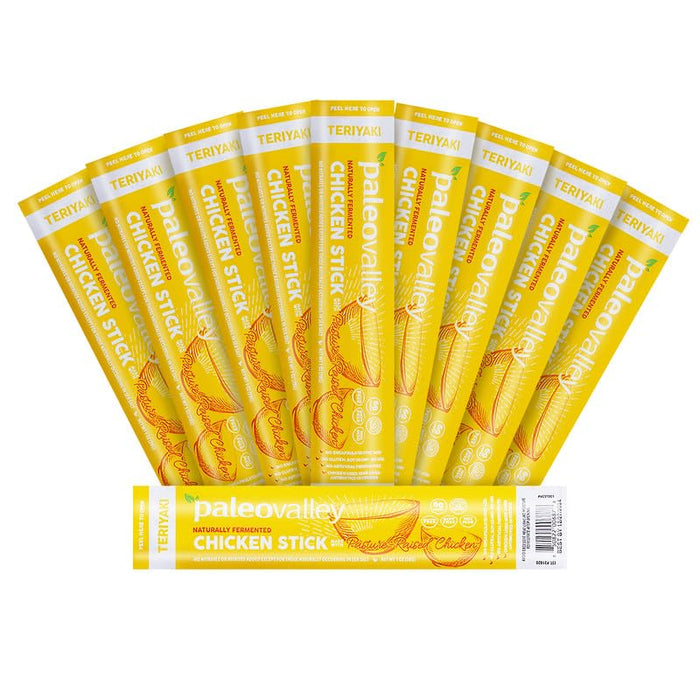 Paleovalley 100% Grass Fed Summer Sausage Beef Sticks - Delicious Gluten Free Beef Snack - High Protein Keto Friendly